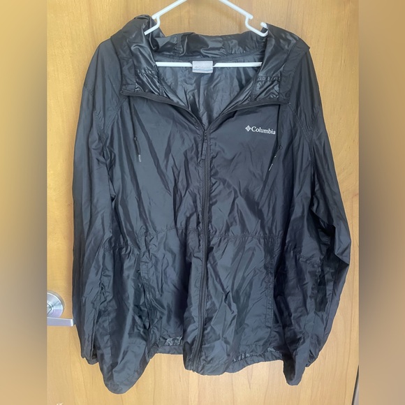 Columbia Charcoal Hooded Jacket Windbreaker Women’s Size 3X - Picture 1 of 6